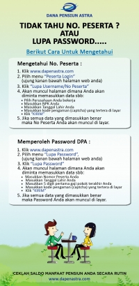 Cara Mendapatkan Password Web DPA